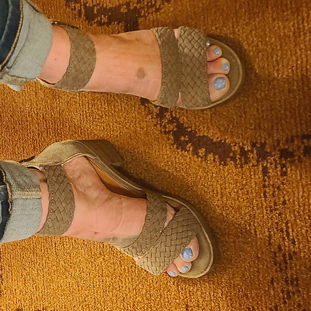 Grey Greek Sandals